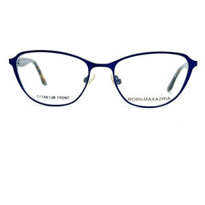 BCBGMAXAZRIA Shauna‎ Women's Round/Oval Titanium Blue Cobalt 51-16 20621